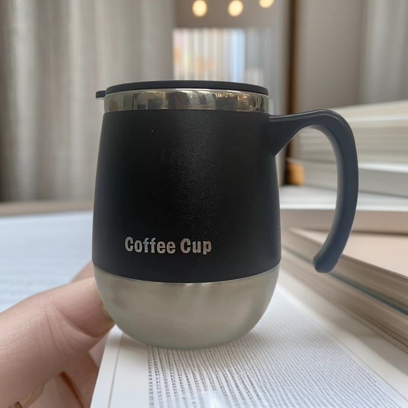 Tasse à café isotherme en acier inoxydable, mug à double paroi avec couvercle pour boissons chaudes &Gobelet isotherme de 500 ml (16,91 oz), idéal pour la maison, les activités de plein air, le de 2026 ? $10.99 –P8