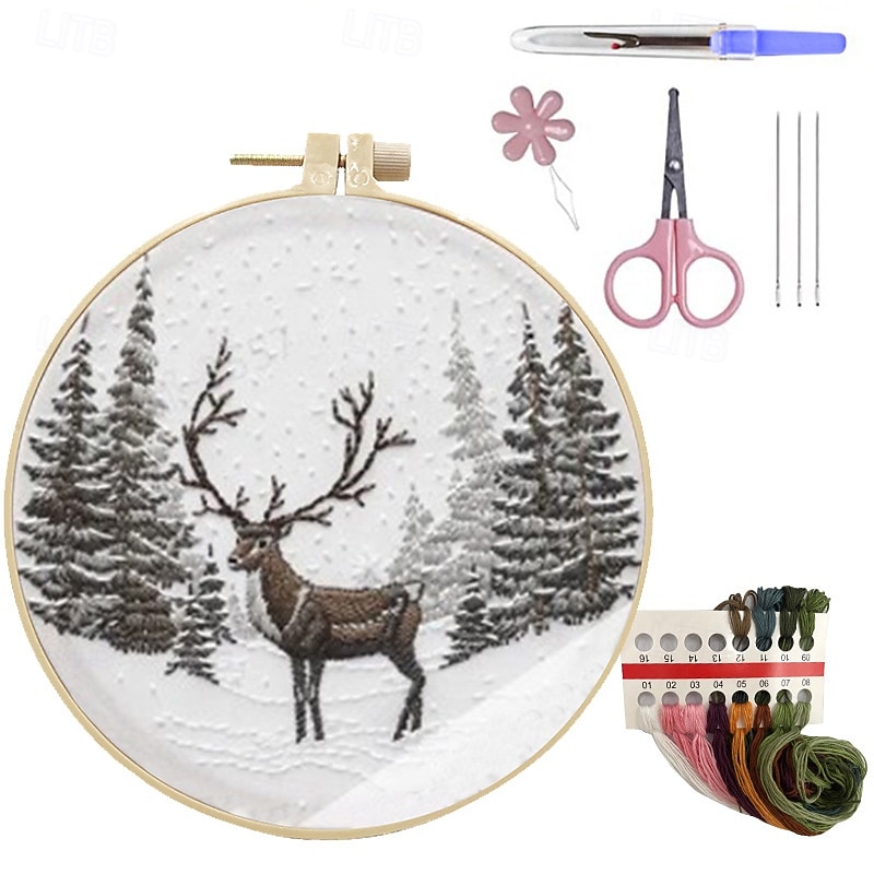 Embroidery Kit-Set,Embroidery Kit for Beginners,Embroidery Patterns,Nativity Scene,Embroidery Kit Birthday,Beginner Embroidery Kit for Adults 2026 - $15.49 –P1