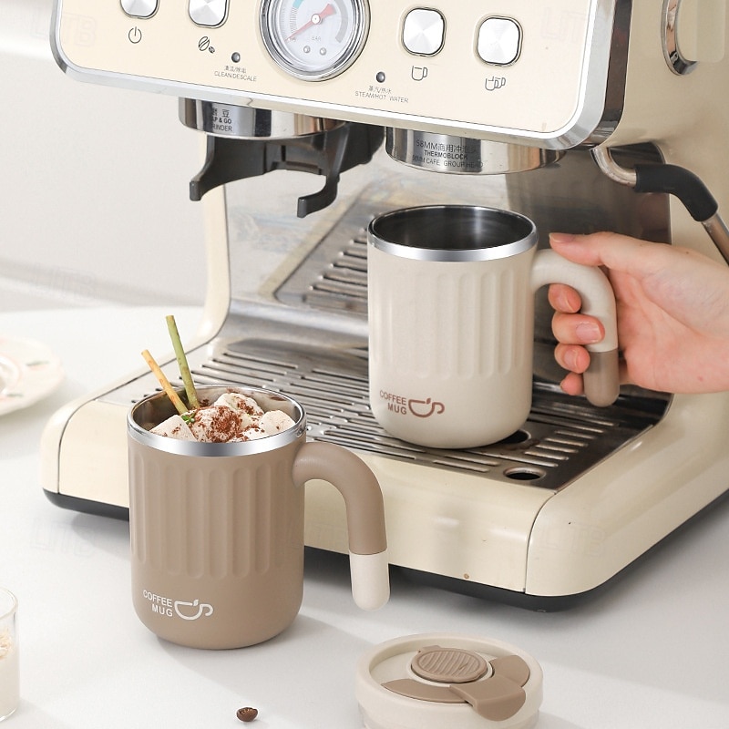 480 ml:n suurikokoinen kahvimuki &matkamuki - 304 ruostumatonta terästä - irrotettavalla teesiivilällä &pilli - tukeva kansi - vuotamaton kannettava tee-/kahvinkeitin retkeilyyn, toimistoon, junaan, 2026 - $13.99 –P2