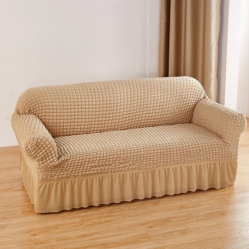 Skirted Bubble Tulle Sofa Cover Full Elastic Slipcover Dustproof Non Slip Sofa Protector Cushion Cover Stretchable Sofa Throw for Living Room Furniture 2026 - $26.99 –P3