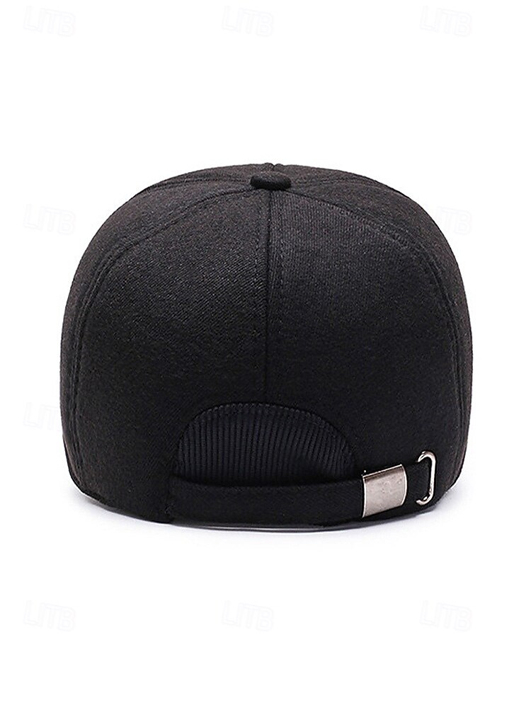 Férfi poliészter téli sapka összecsukható fülvédőkkel, több színben kapható – ideális hideg időjáráshoz és szabadtéri tevékenységekhez 2026 - $11.99 –P7