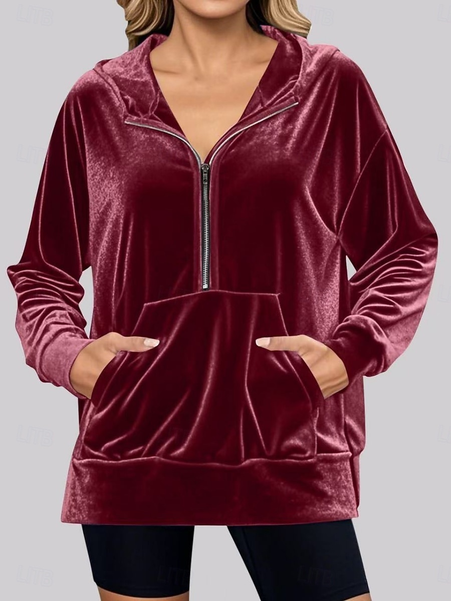 Per donna Giacca Casual Giacca con Cappuccio Confortevole Traspirante Cerniera Tasca Casual Semplice Casuale Vacanza Streetwear Abbigliamento quotidiano Cerniera Corto Con Cappuccio Vestibilità comoda del 2026 a $27.99 –P4