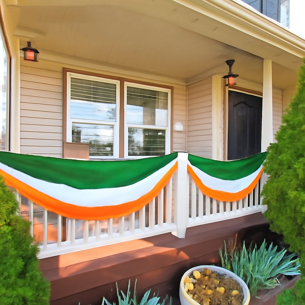 St Patrick's Day Banner, Irish Style Decoration, Green Shamrock Festive Flag for Party, Holiday Home Décor, St. Patrick's Day Celebration. 2026 - $18.99 –P3