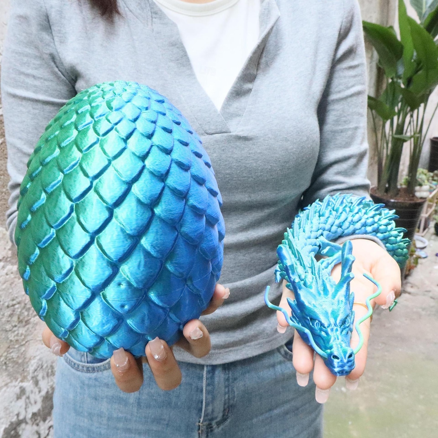 Large 3D Printed Dragon with Easter Egg,Big Articulated Dragon Fidget Home Decor, Desk Pet, Christmas Birthday Gift 2026 - $28.99 –P13