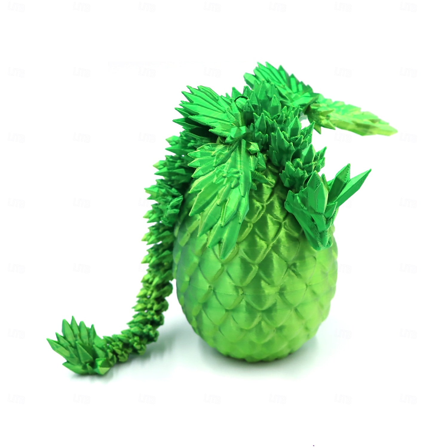 بيض تنين مطبوع بتقنية الطباعة ثلاثية الأبعاد مع تنين بداخله، بيض صغير، ألعاب كريستالية مفصلية، حشوات لسلال عيد الفصح، قطع أسطورية غامضة 2026 - $9.99 –P9