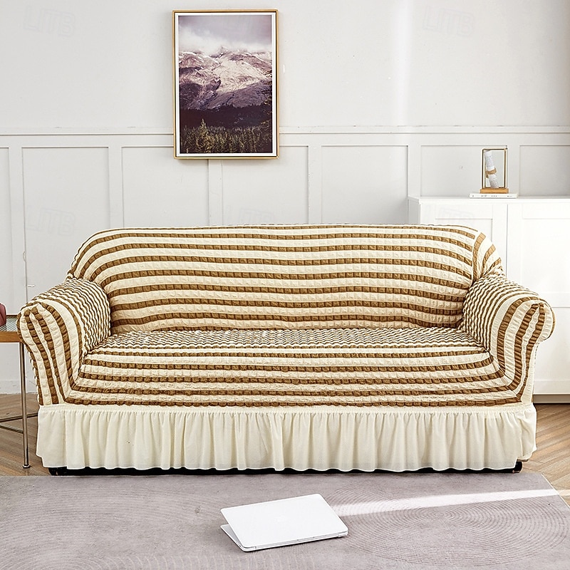 Skirted Bubble Tulle Sofa Cover Full Elastic Slipcover Dustproof Non Slip Sofa Protector Cushion Cover Stretchable Sofa Throw for Living Room Furniture 2026 - $26.99 –P8
