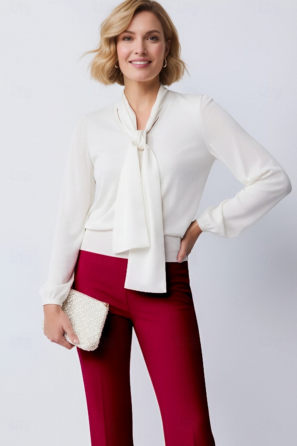 Жен. Женский Костюмные брюки Прямой крой Бизнес Офис Официальные Эластичная ткань Элегантный стиль Простой 2026 - $62.99 –P3