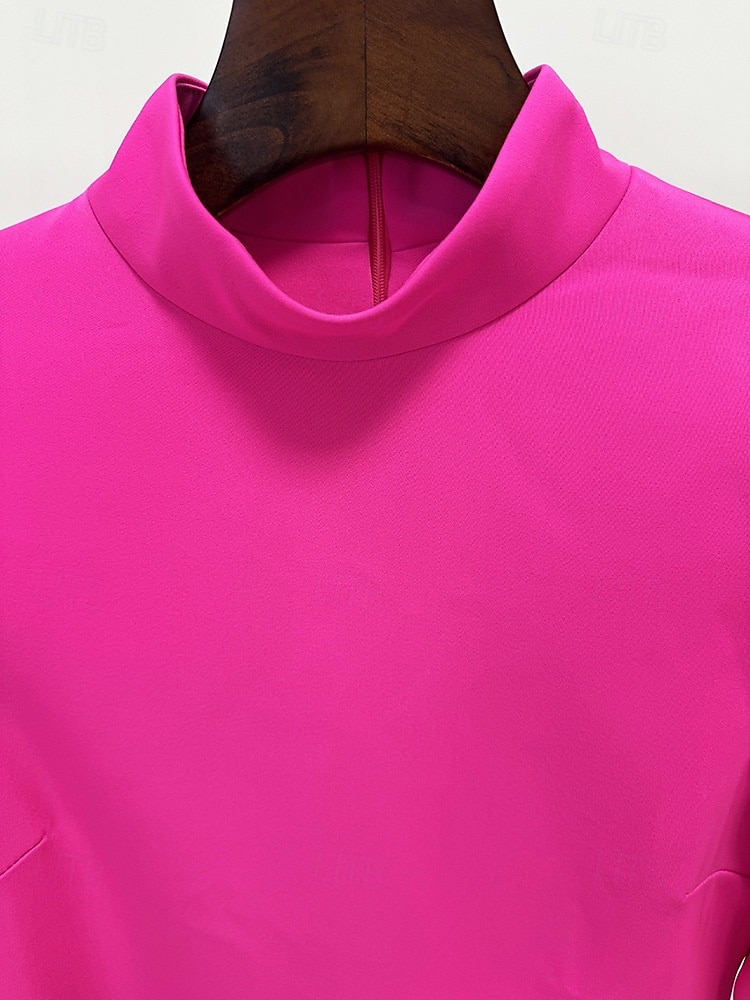 Abito da invitata di matrimonio a colonna di lunghezza fino al pavimento Abiti formali Abito da sera Abito per la madre della sposa a maniche lunghe scollatura alta elegante vintage formale con fiore del 2026 a $137.99 –P4