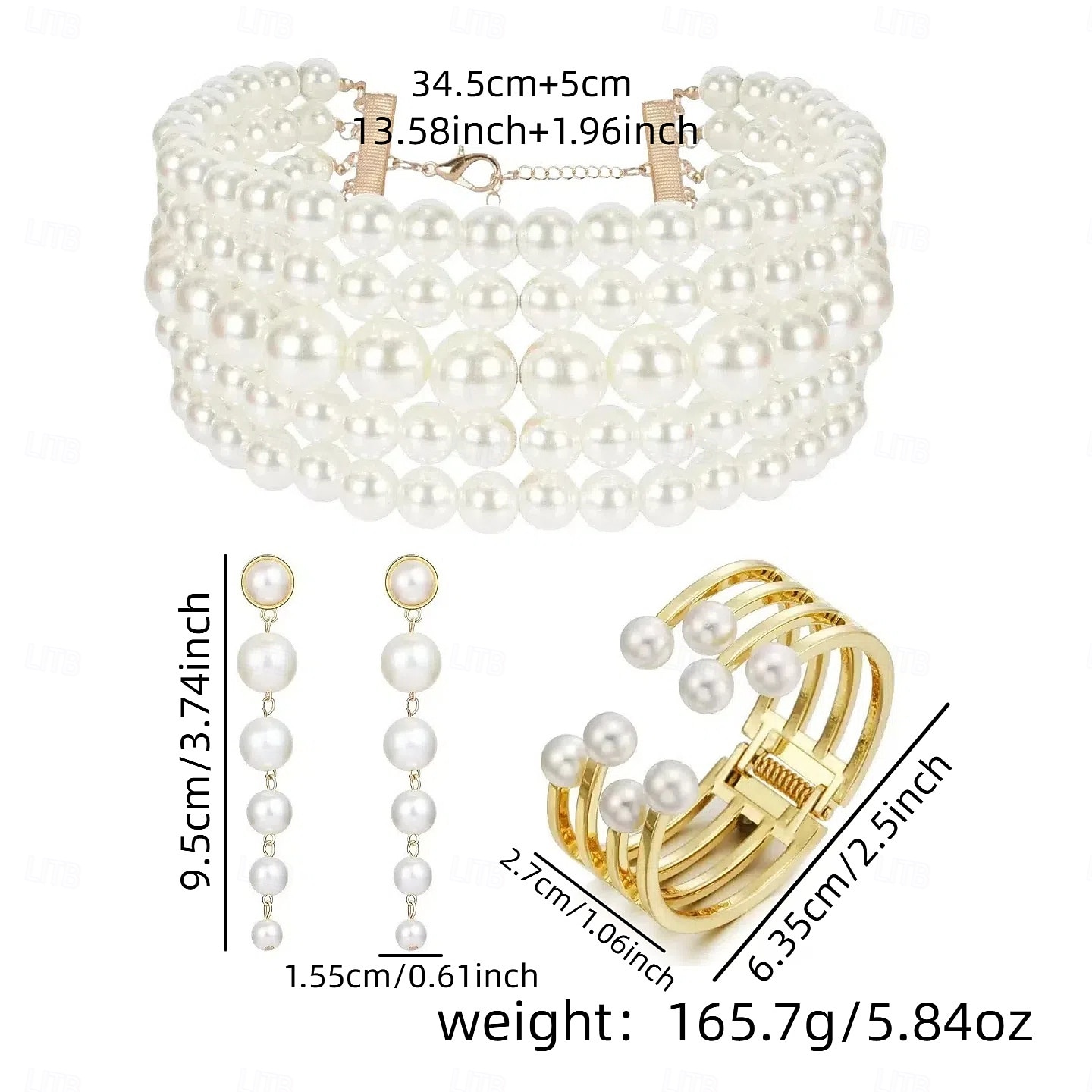 Femmes Parure de bijoux Jaune doré Perle d'imitation Alliage Élégant Mode de 2026 ? $18.99 –P5