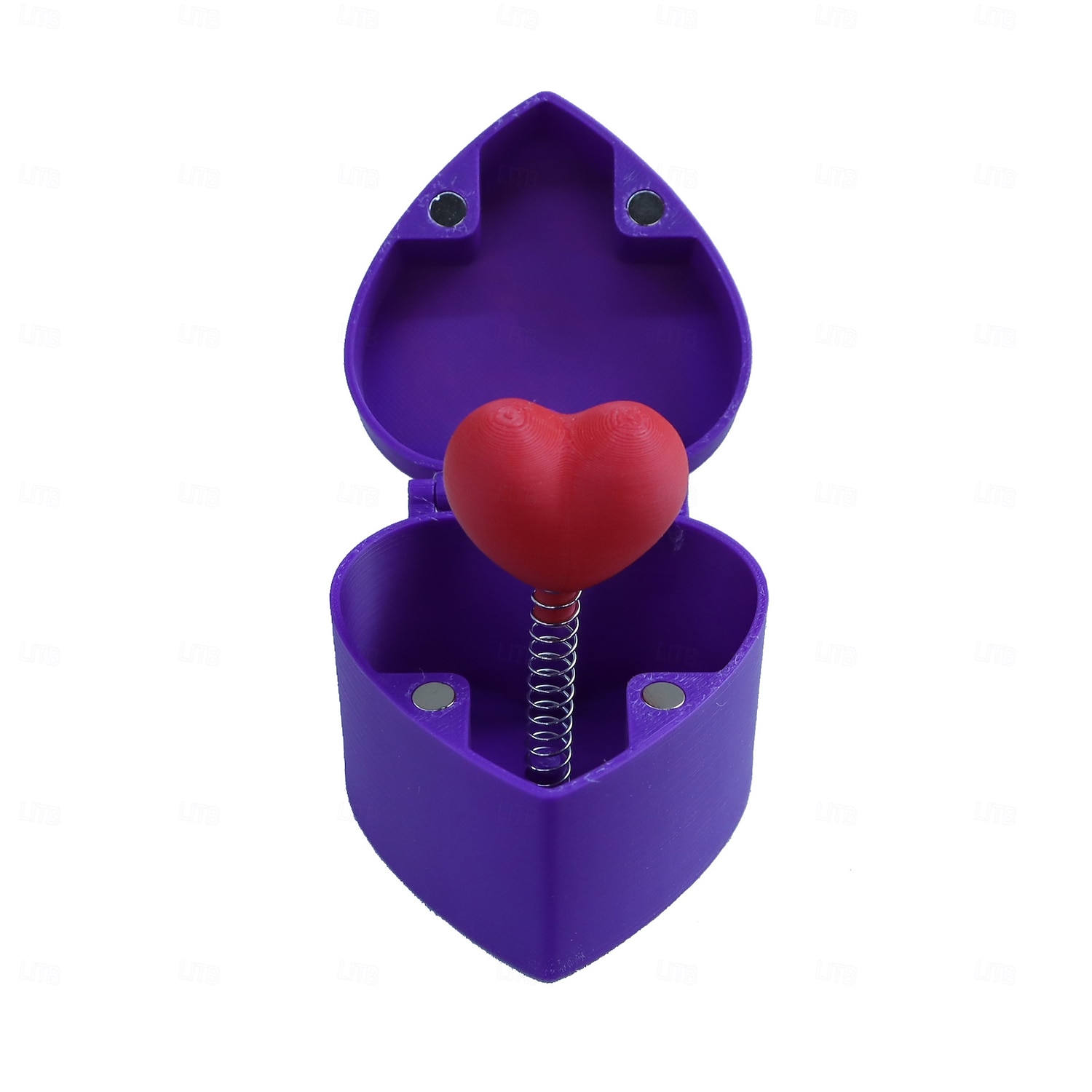 hjerteformet overraskelsesspøkeboks med hemmelig rom &overraskelsesmekanisme - romantisk nyhetsgave til valentinsdagen, fester, vitser - roseboks for frierier, unnskyldninger, arrangementer 2026 - CAD $18.99 –P35