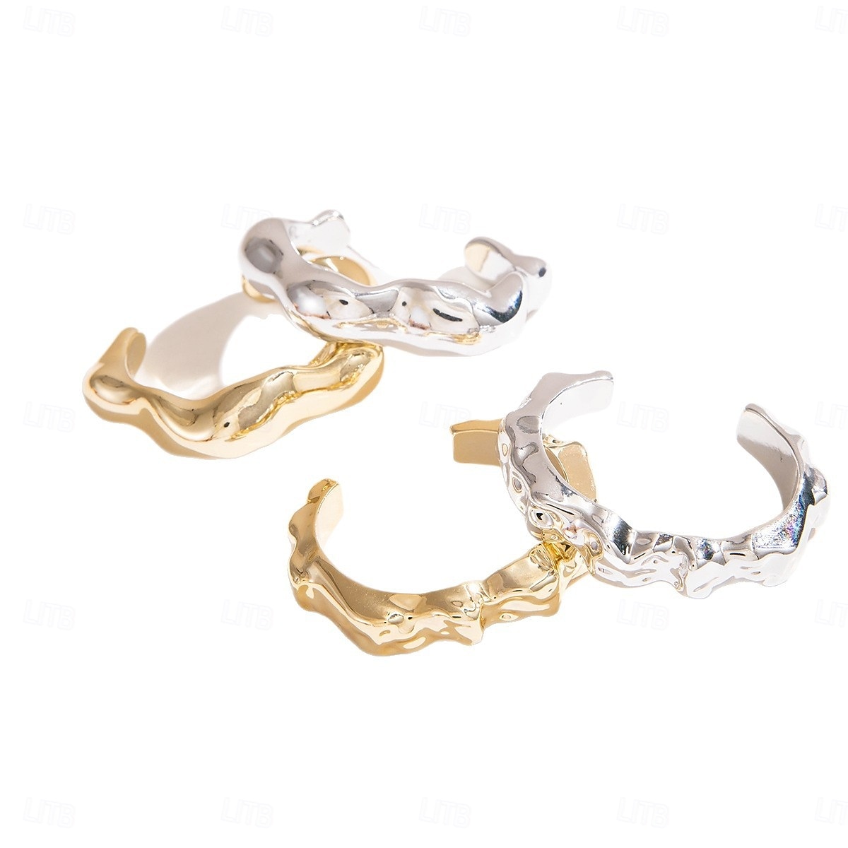 Samba Kiegészítők Absztrakt Szobrászati Karperecek Nőknek - Modern Irregular Arany  Ezüst Hangzású Karkötők Nagy Kijelentés Ékszerek Előadói Jelmez 2026 - $5.99 –P2