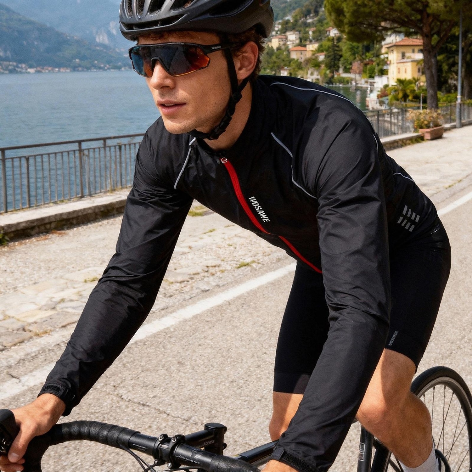 WOSAWE Men's Windbreaker Cycling Jersey Cycling Jacket High Visibility Waterproof Windproof Cycling Bike Jacket Windbreaker Mountain Bike MTB Road Bike Cycling City Bike Cycling Navy Green Black Bike 2026 - $39.99 –P11