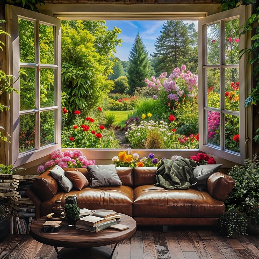Tapestry Banners Blanket Flower Window 3D Bedroom Living Room Dorm Teens Room College Dorm Wall Porch Home Decor 2026 - $20.99 –P4