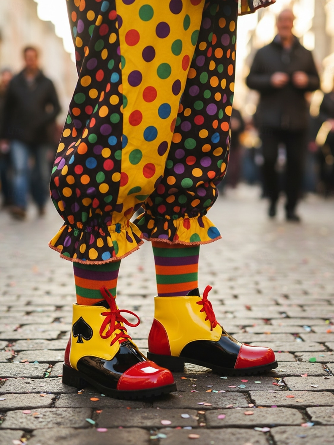 Γυναικεία Μαρντί Γκρά Κόκκινα Παπούτσια Πρόσω خلف Παπούτσια Μασκέ για Καρναβαλικό Κόσμο Κλόουν Κοσπλέι  Χάλοουιν 2026 - $46.99 –P3