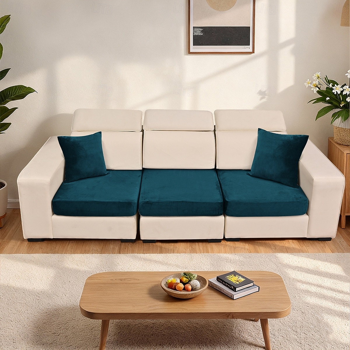 1/2/3 housses de coussin de canapé en velours argenté élastique uni, style européen, douces et résistantes, idéales pour la décoration et la protection de votre intérieur. de 2026 ? $10.49 –P8
