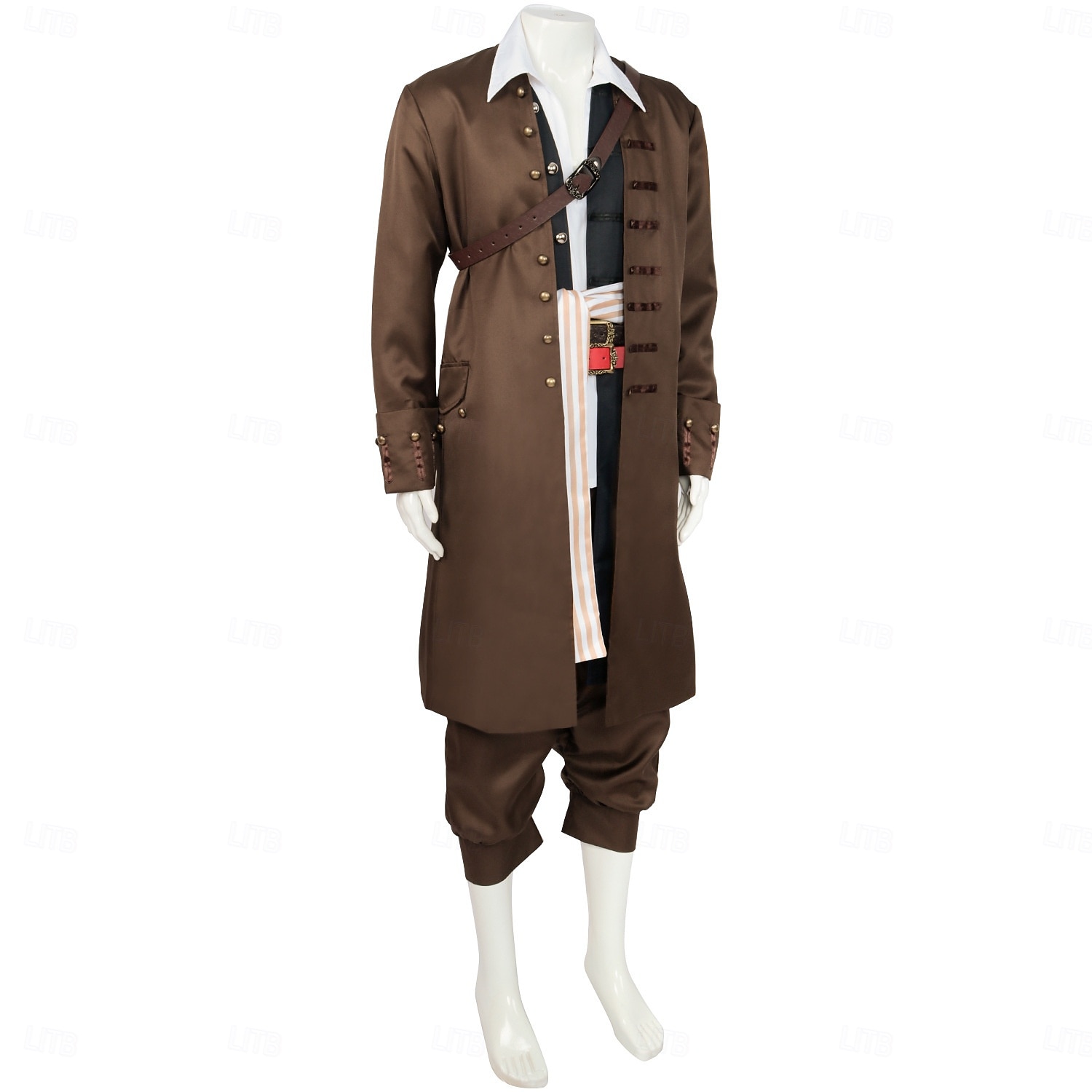 Seeräuber Jack Sparrow Outfits Festkleidung Cosplay for Herren Erwachsene Halloween Karneval Party Leistung 2026 - $99.99 –P3