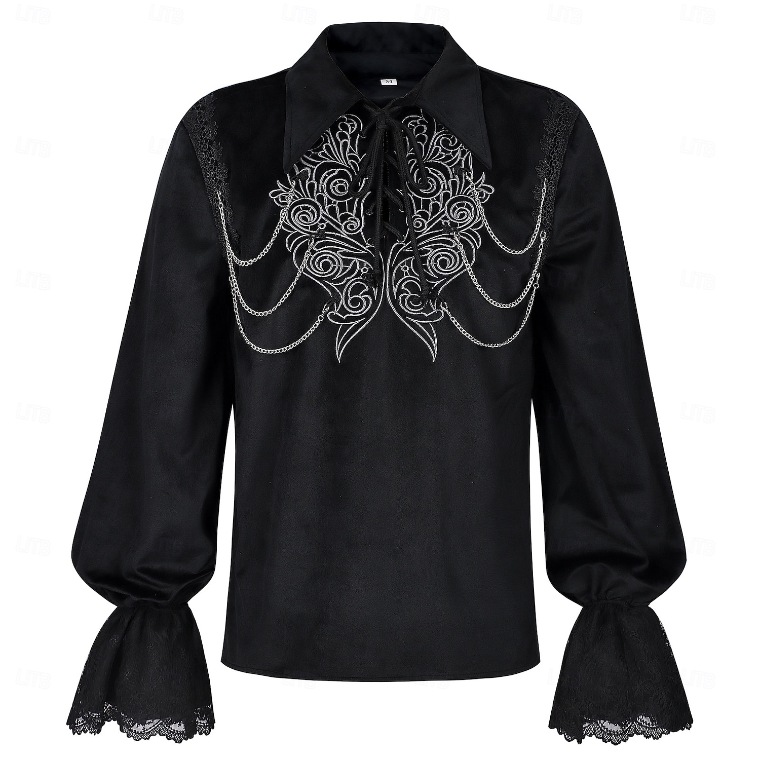 Średniowieczne Renesansowa Steampunk Wymyślny kostium Koszula Wampir Królewski strój Strój na bal maskowy Męskie Fantasy Halloween Karnawał Spektakl LARP Ren Faire Dla dorosłych Koszula 2026 - $71.99 –P1