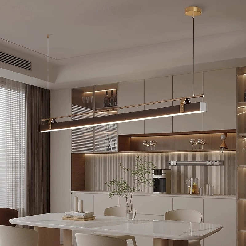 Klassische, lineare Pendelleuchte, 100 cm, modernes Design im Mid-Century-Stil, minimalistische Vintage-Pendelleuchte für Küche, Wohnzimmer und Restaurant. 2026 - $599.99 –P1