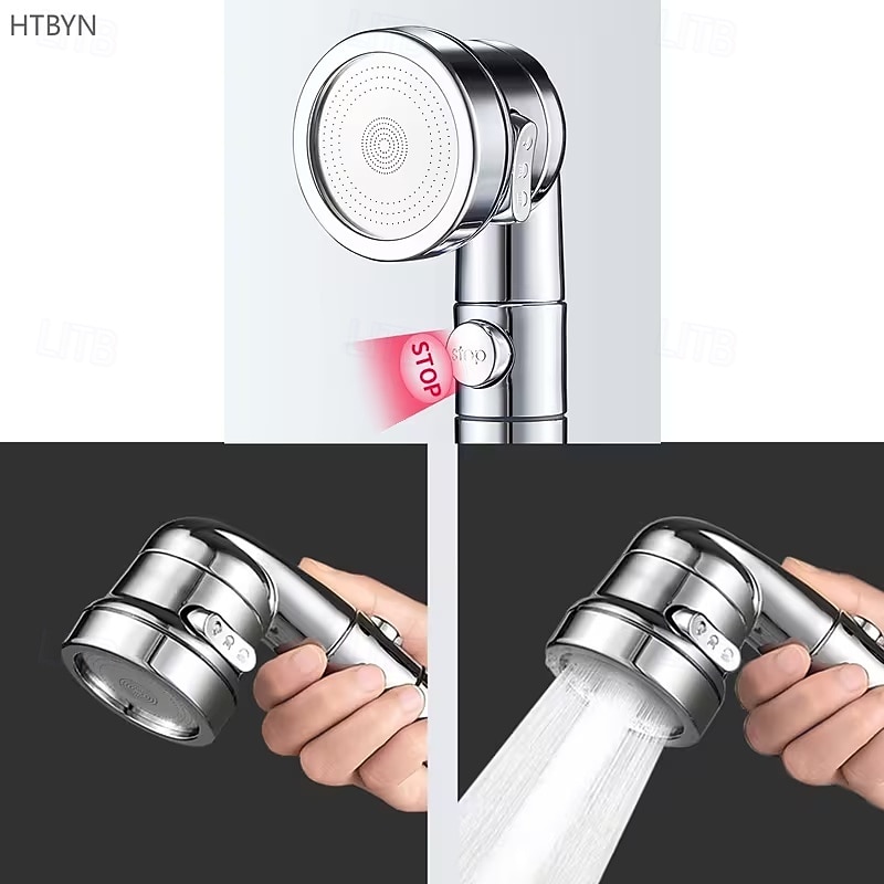 Handheld Shower Head with Adjustable Spray - 304 Stainless Steel Bathroom Faucet Extension, Detachable Hose for Bathtub & Sink, Ergonomic Design for Comfortable Bathing, Durable & Easy to Clean 2026 - $16.99 –P5