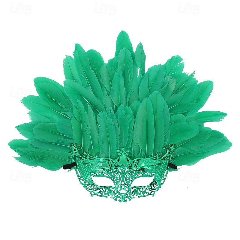 Accesorios de samba para carnaval de Río 2026, tocado de plumas de avestruz amarillas para mujer, tocado con lentejuelas y diamantes de imitación, disfraz de bailarina de carnaval, disfraz de 2026 - $11.99 –P8