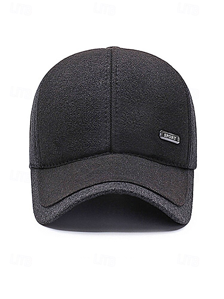 Férfi poliészter téli sapka összecsukható fülvédőkkel, több színben kapható – ideális hideg időjáráshoz és szabadtéri tevékenységekhez 2026 - $11.99 –P5