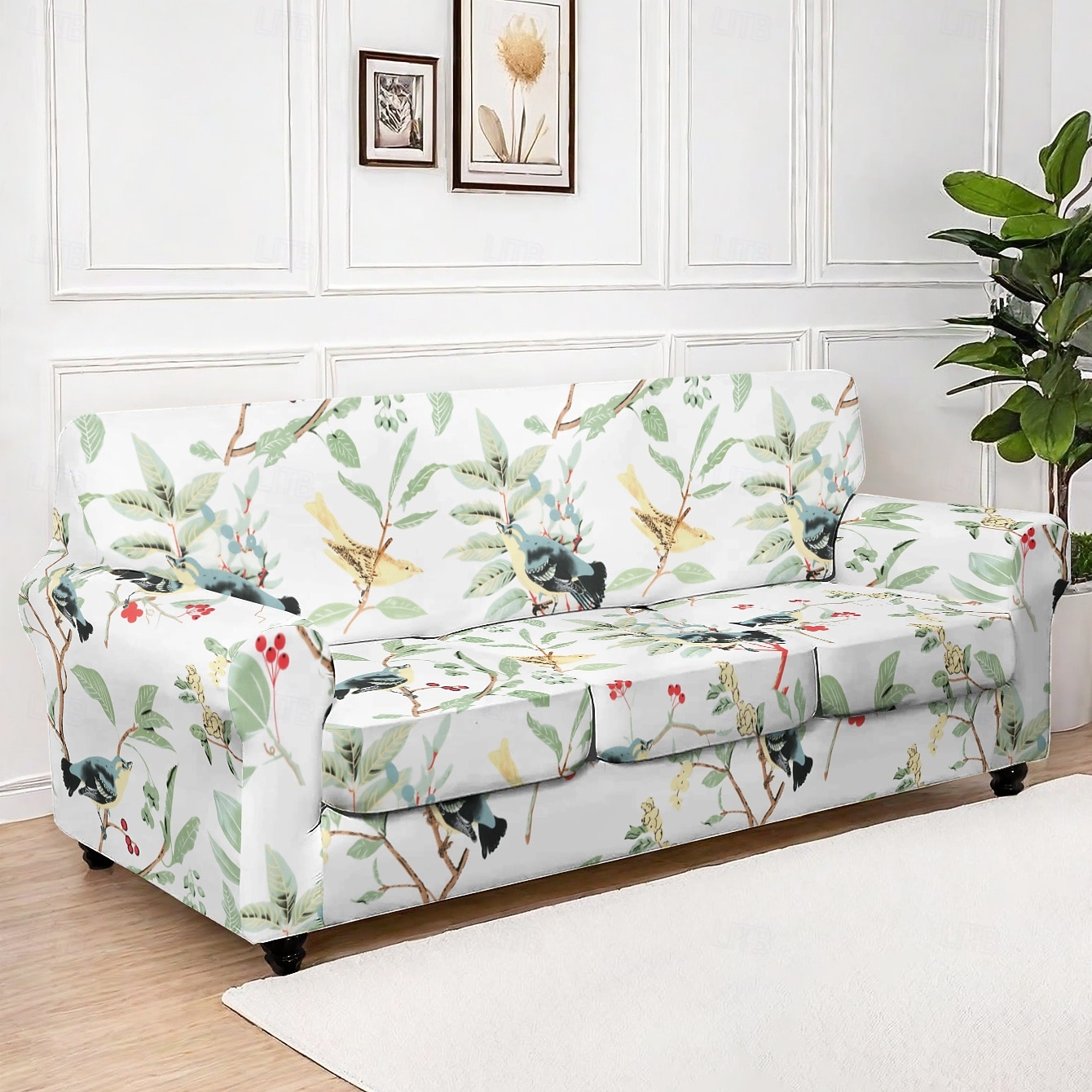 כיסוי לספה עם כורסה, כיסוי אלסטי נמתח לספה יחידה, נגד החלקה, עמיד לאבק, כיסוי ספה מגן לסלון לשימוש ביתי 2026 - $37.99 –P7