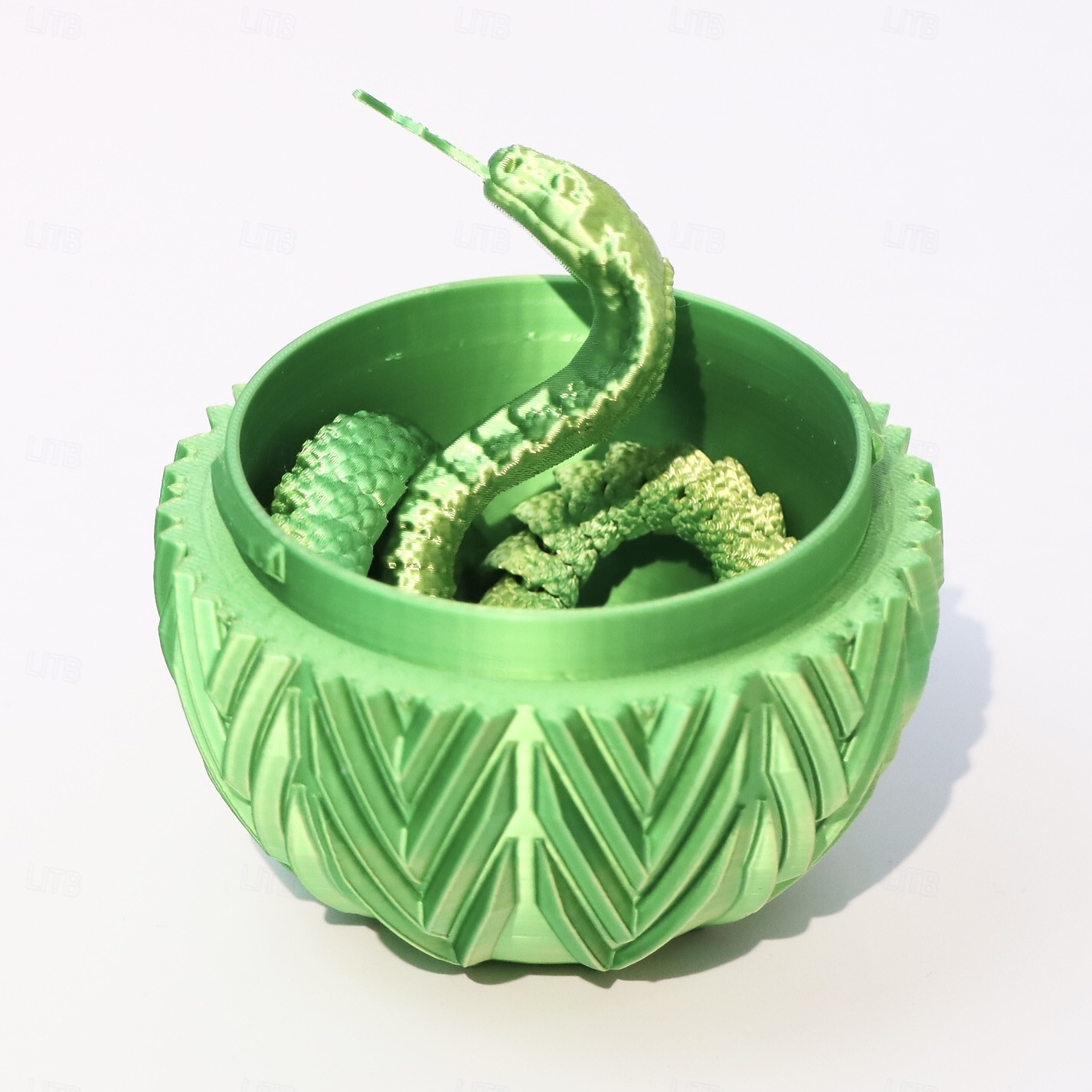 3D drukowane pisanki z wężem w środku, urocze jajka z obrotowymi kołami zębatymi i kryształowymi zwierzątkami-wężami w środku, dekoracja domowego biura, biurko dyrektora, kryształowe zabawki w 2026 - $19.99 –P4