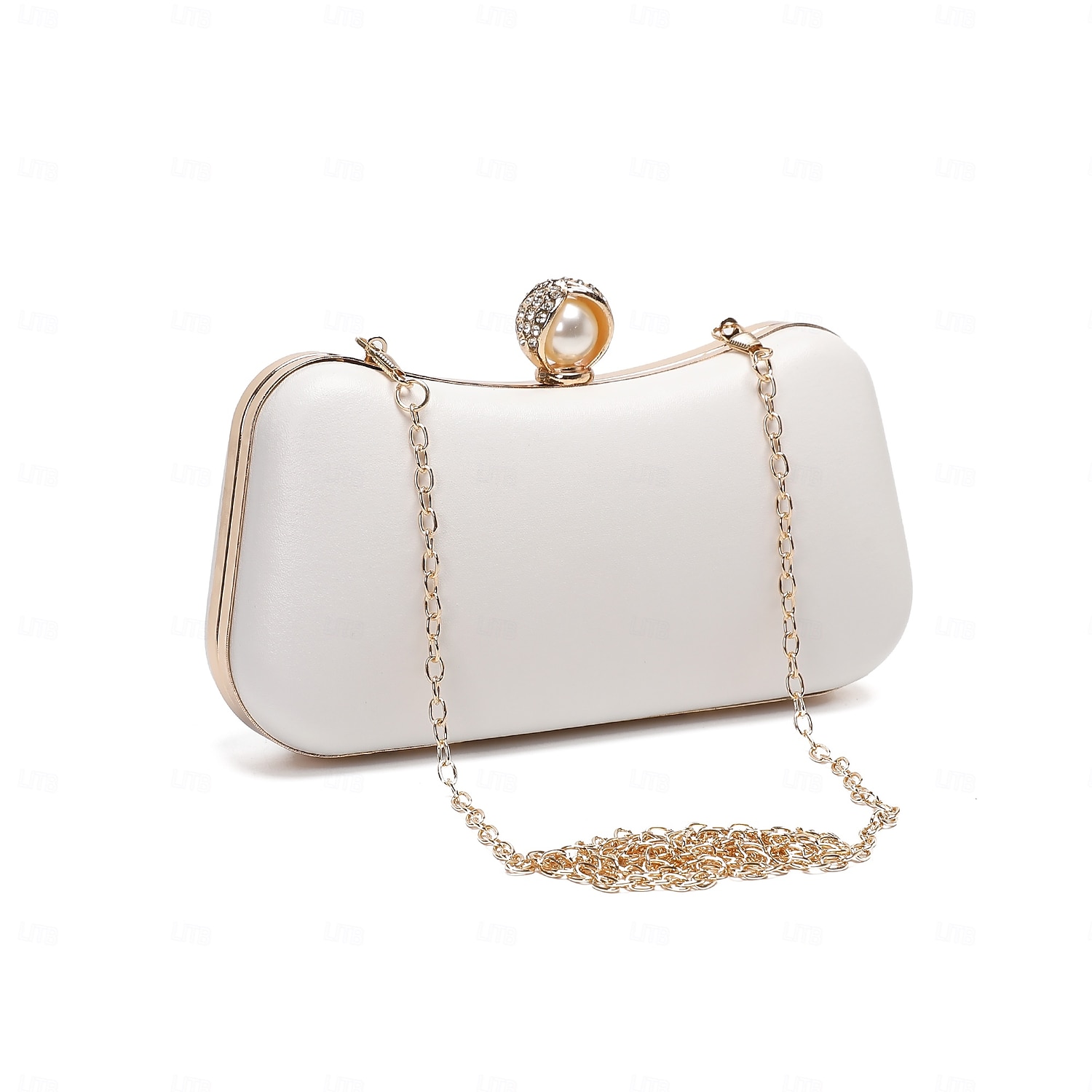 2026年 女性用 クロスボディバッグ クラッチバッグ ウォレット イブニングバッグ 小銭入れ レザー 日常 パーティー 純色 黒い銀 ゴールド / ホワイト アーモンド  コレクション – $29.99 –P4