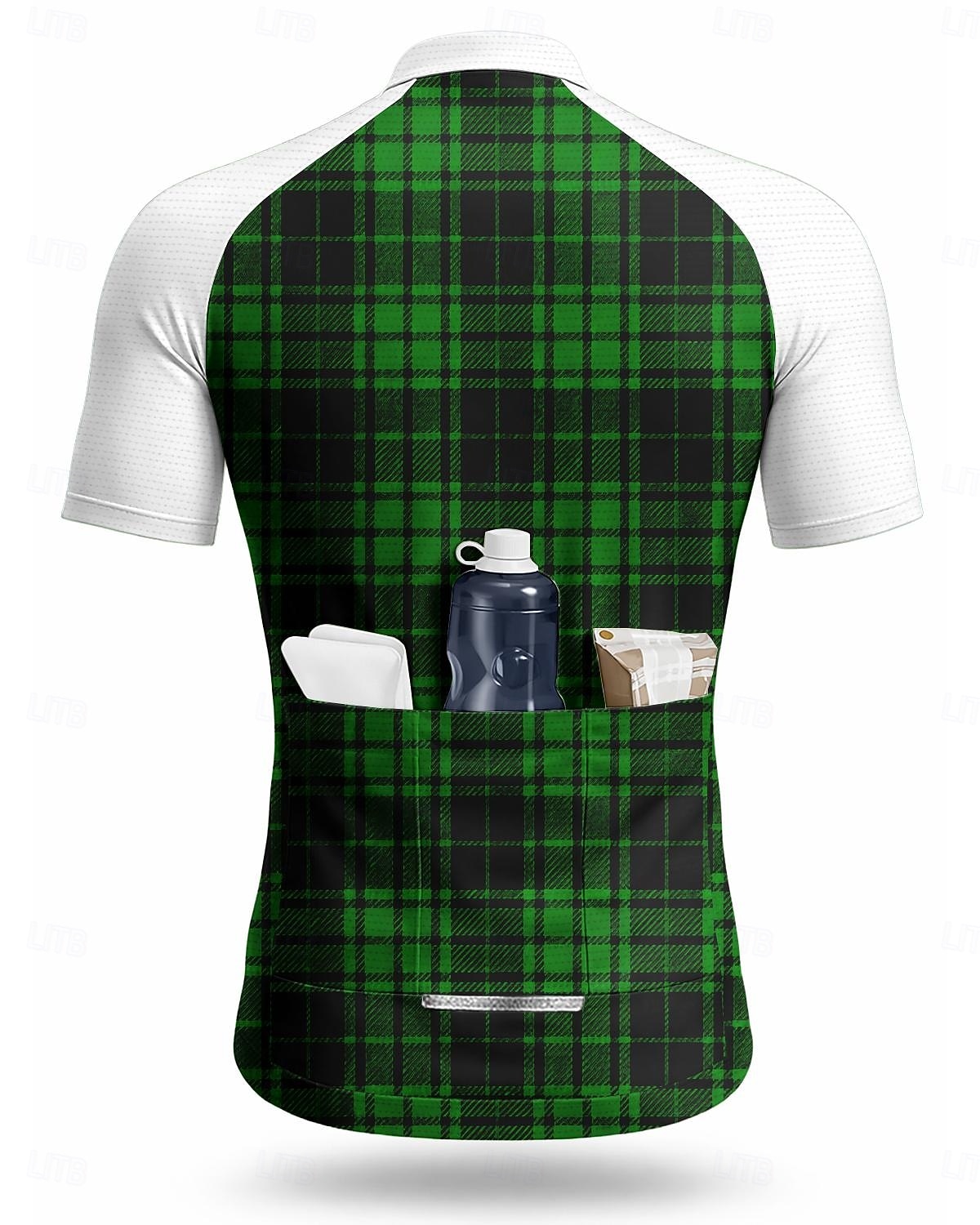 Män St. Patrick Jersey Cykeltröja Rutigt Novelty Kort Ärmar Cykel Tee T-shirt Skjorta Top med 3 Bakfickor UV-Beständig Snabbtorkande Med Fickor Framsidan Dragkedja Sport Grön Kläder 2026 - $30.99 –P2