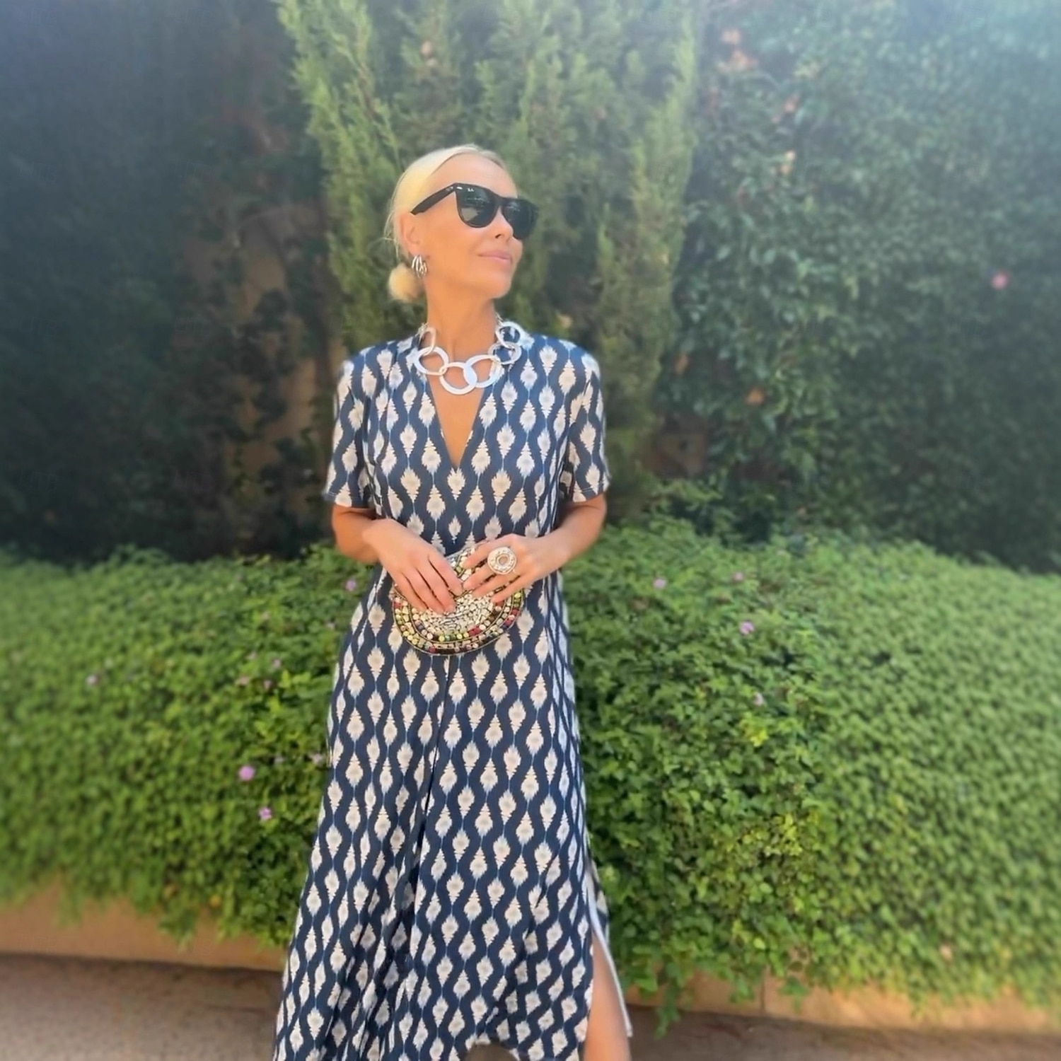 Women's Midi Dress T Shirt Dress Tee Dress A Line Dress Fit And Flare Dress  Vacation