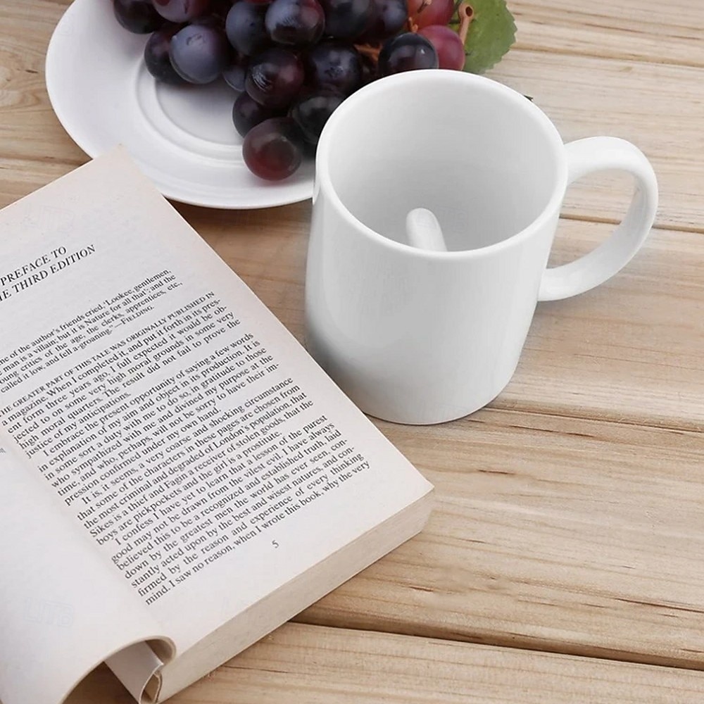 Taza de cerámica personalizada para el dedo medio, divertida taza blanca para café, leche, agua, té con asa para fiesta, Día de los Inocentes, interesante taza de cerámica personalizada para el dedo 2026 - $15.99 –P11