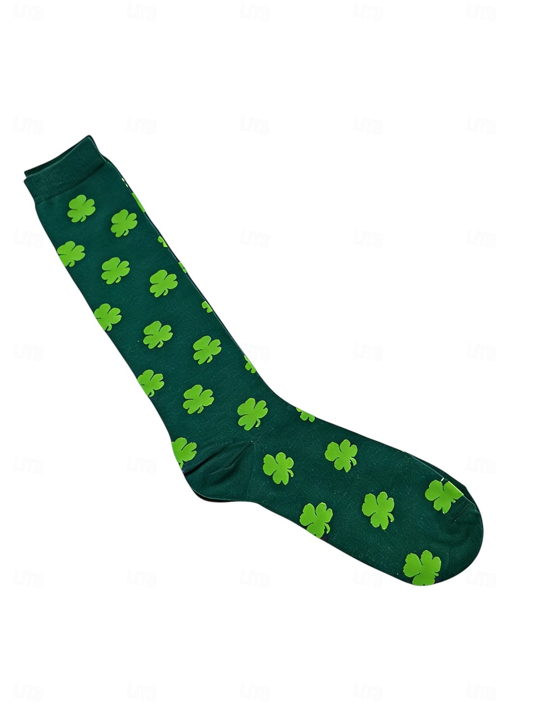 Calcetines de rayas verdes para hombre con diseño de trébol para el Día de San Patricio: perfectos para ocasiones festivas y celebraciones. 2026 - $9.99 –P7