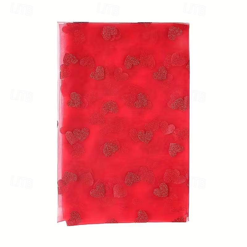 Καρδιά σε σχήμα δρομέα για την ημέρα του Αγίου Βαλεντίνου – κόκκινο &Χρυσό τραπεζομάντιλο με καρδιά, 29,53×70,87 ίντσες, ιδανικό για γάμους, bridal showers, επέτειους, γενέθλια και διακόσμηση 2026 - $11.99 –P4