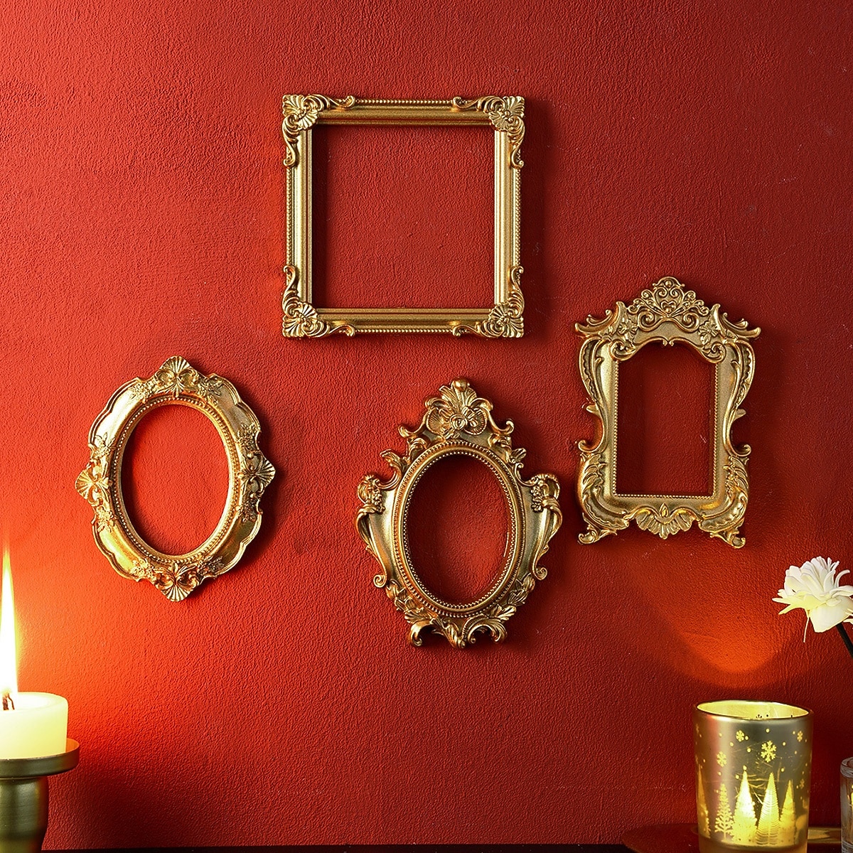 1 szt. Materiał żywiczny w stylu europejskim, trójwymiarowa, wzorzysta złota rama do dekoracji, dekoracja ścienna DIY, odpowiednia do zdjęć, dekoracja salonu, dekoracja miniaturowego domu 2026 - $9.99 –P4