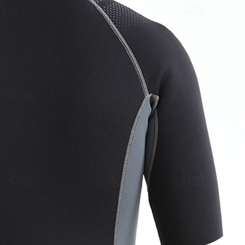 Men's 1.5mm Neoprene Diving Suit Full Wetsuit Rash Guard Stretchy Long Sleeve Front Zipper - Surfing Snorkeling Scuba Patchwork Winter 2026 - $75.99 –P13