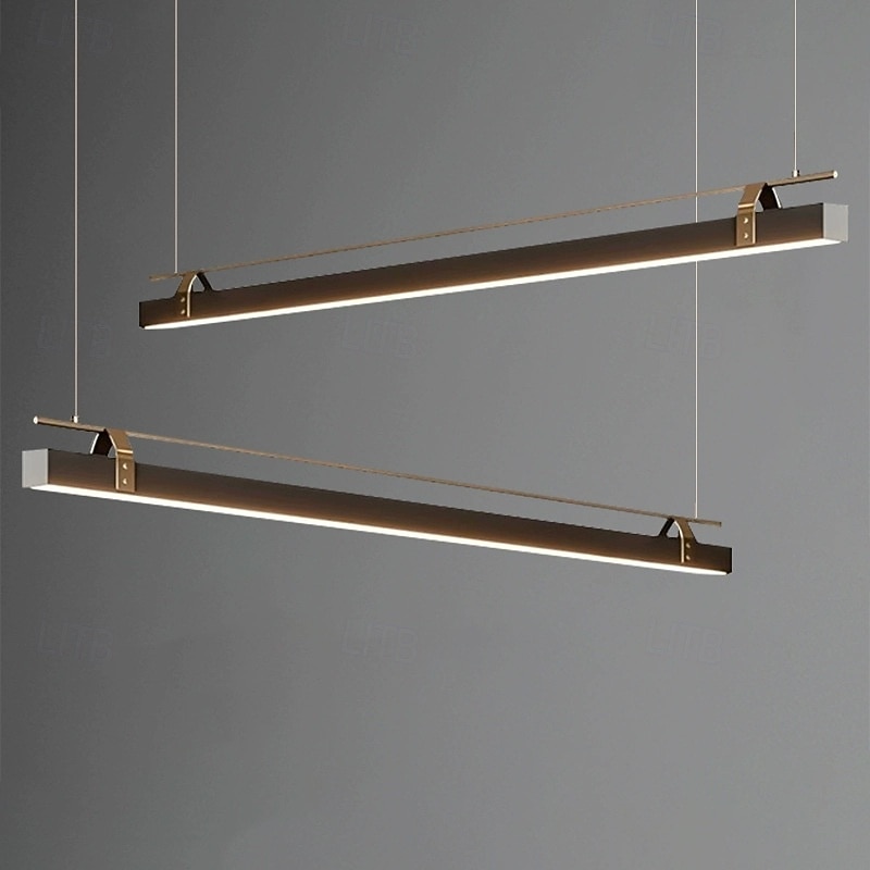 Klassische, lineare Pendelleuchte, 100 cm, modernes Design im Mid-Century-Stil, minimalistische Vintage-Pendelleuchte für Küche, Wohnzimmer und Restaurant. 2026 - $599.99 –P2