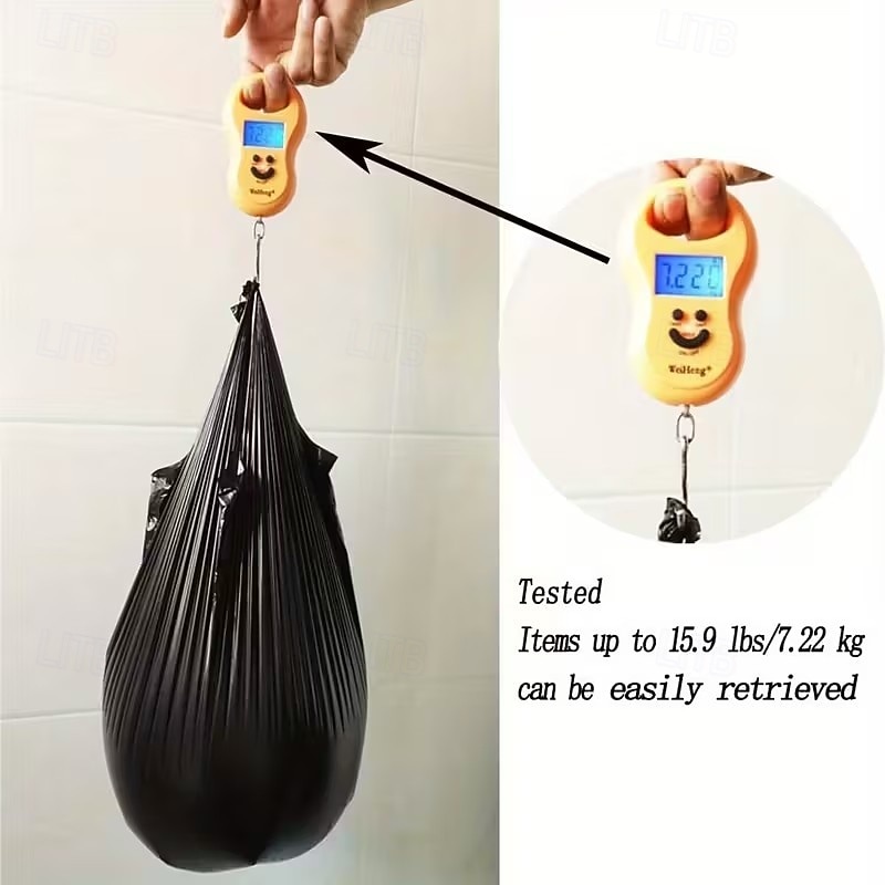 200 darab extra vastag fogantyús szemeteszsák, szivárgásmentes, nagy teherbírású szemeteszsákok, erős teherbírású, tartós zsákok háztartási használatra, a gazdaságos csomag hónapokig tart 2026 - $20.99 –P3