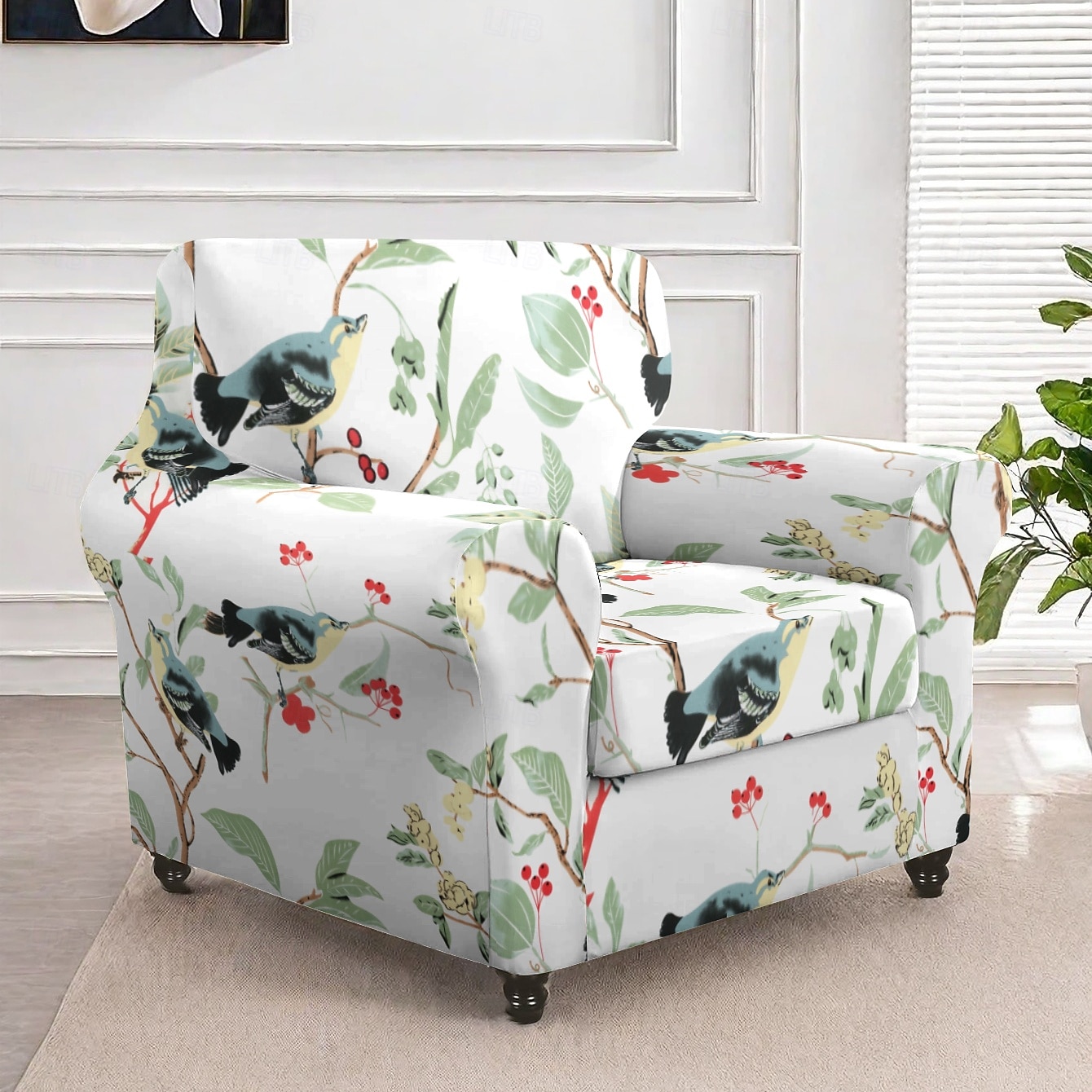 כיסוי לספה עם כורסה, כיסוי אלסטי נמתח לספה יחידה, נגד החלקה, עמיד לאבק, כיסוי ספה מגן לסלון לשימוש ביתי 2026 - $37.99 –P5