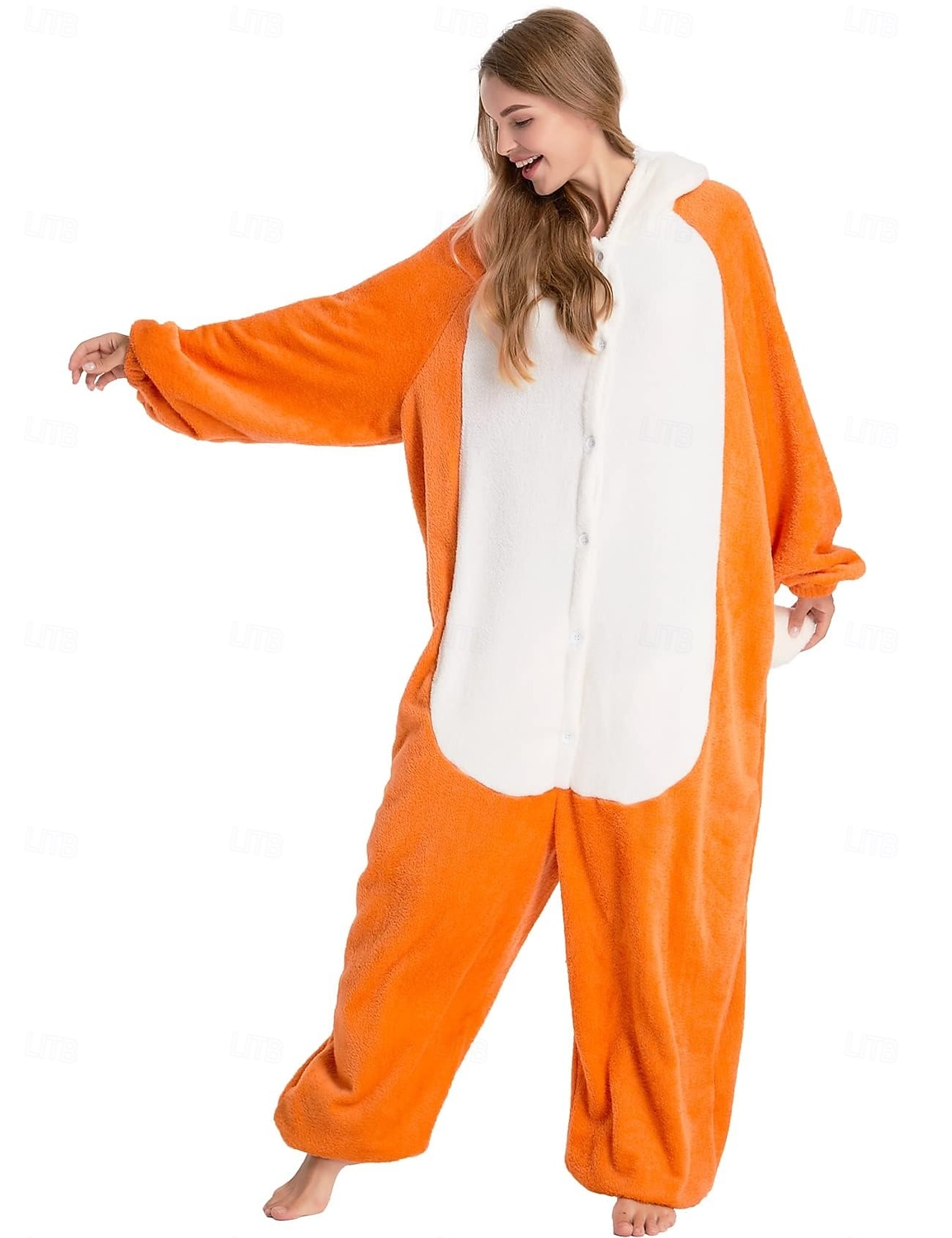 Pijamale Kigurumi Costum de grup Costumul Onesie Animal vulpe rosie Cald Confortabil Capișon Lână  Adulți Bărbați Pentru femei Unisex Halloween Carnaval Petrecere Performanță homewear Îmbrăcați-vă 2026 - $41.99 –P3