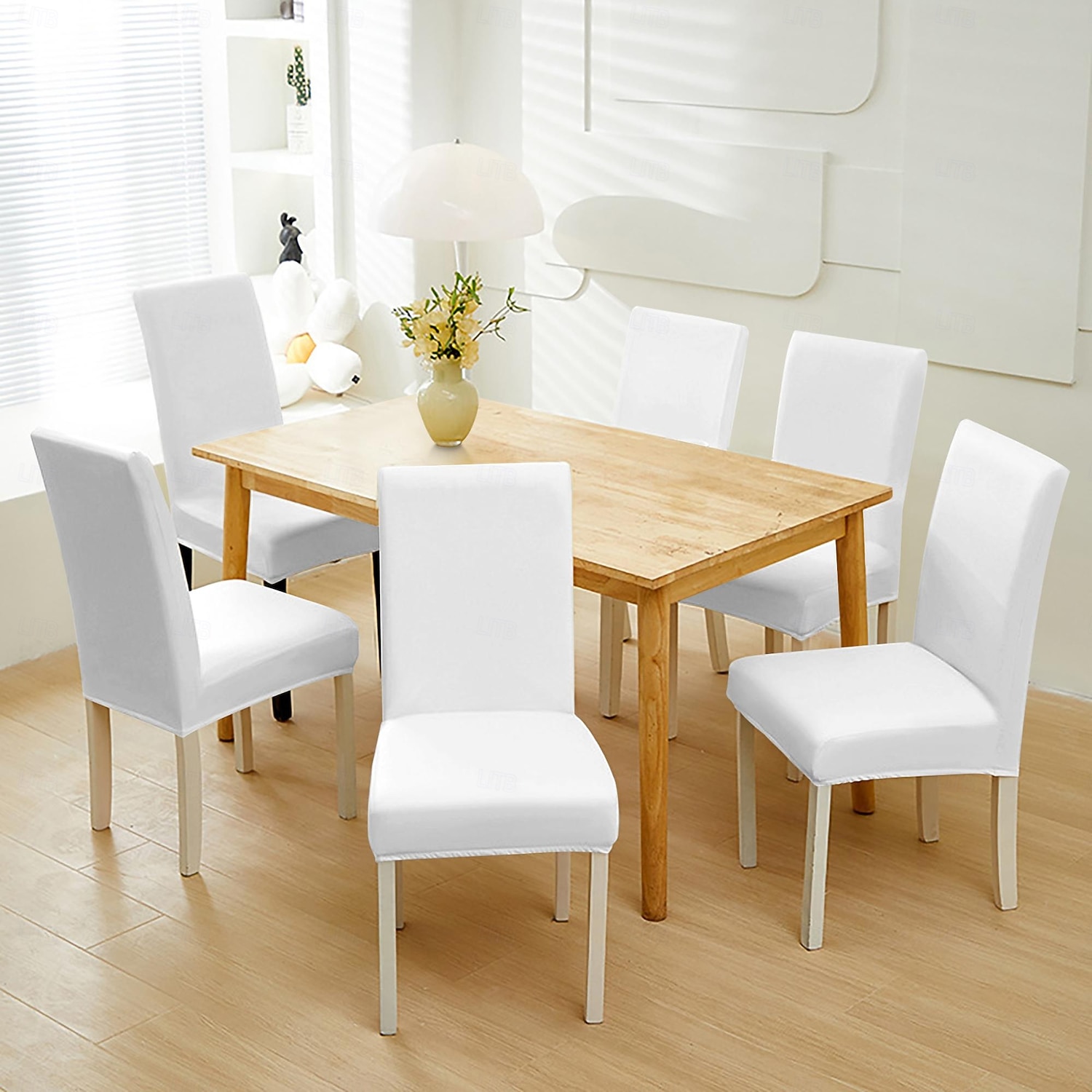 2026年 1枚の無地の椅子カバー、伸縮性のあるキッチンチェアカバー/レストランチェアカバー、取り外し可能で洗濯可能、自宅、ホテル、宴会での使用に適しています。  コレクション – $28.99 –P8