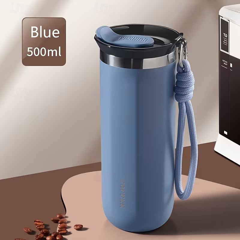 Mug isotherme en acier inoxydable de 350 ml et 500 ml – étanche, réutilisable et avec couvercle, convient aux boissons chaudes et froides, cadeau idéal pour hommes et femmes, cadeau parfait pour les de 2026 ? $16.99 –P20