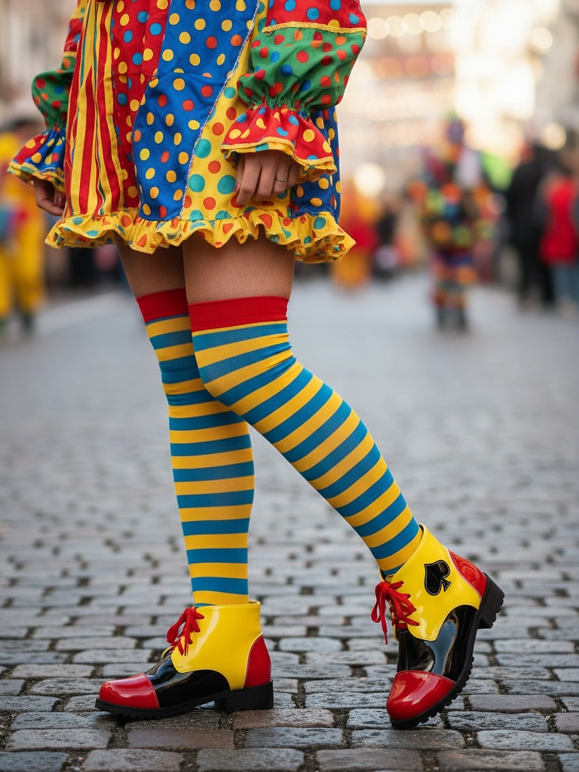 Γυναικεία Μαρντί Γκρά Κόκκινα Παπούτσια Πρόσω خلف Παπούτσια Μασκέ για Καρναβαλικό Κόσμο Κλόουν Κοσπλέι  Χάλοουιν 2026 - $46.99 –P2