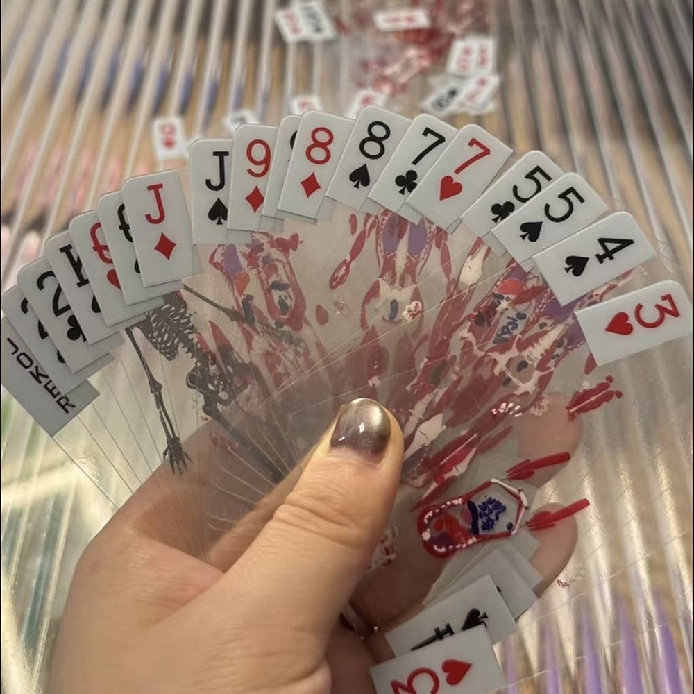 Human Body Cross-section Playing Cards Creative Stress-relieving Toy with Skeletal Design Transparent Plastic Playing Cards Washable.Human Body Playing Cards 2026 - $14.99 –P6