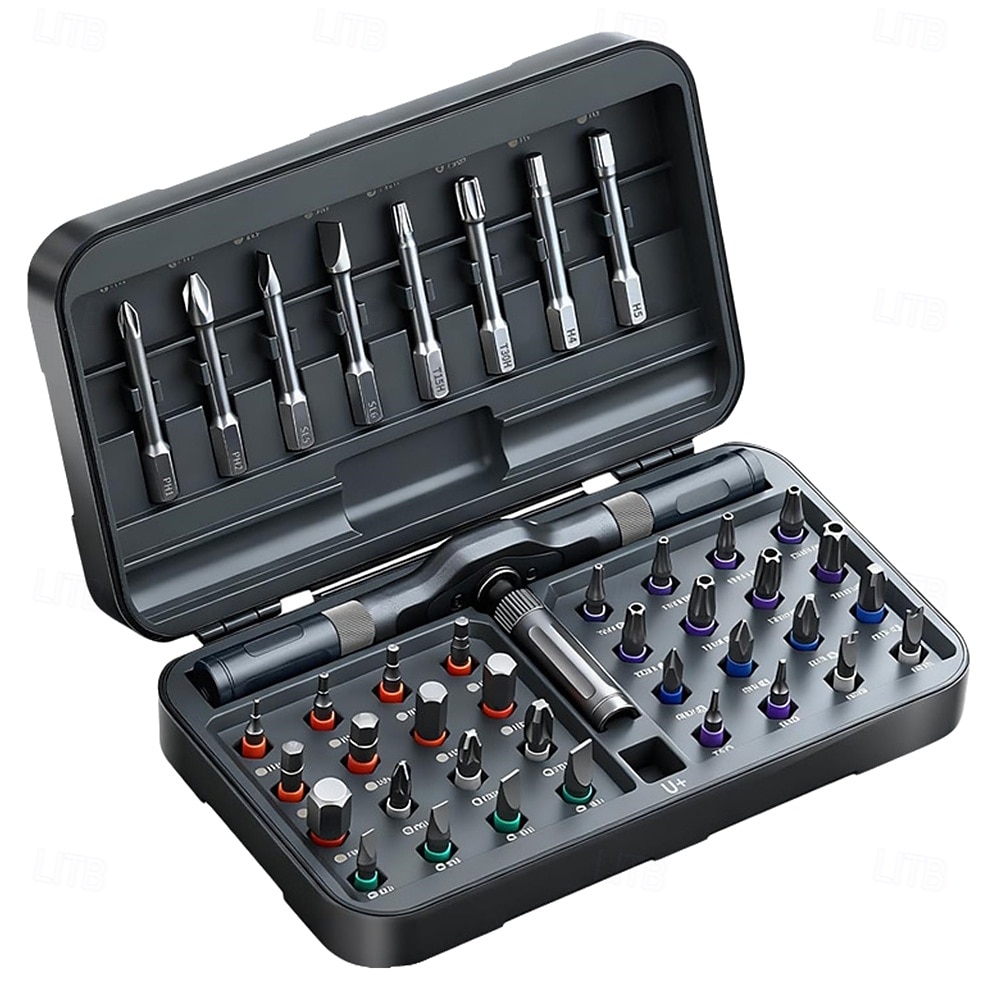 مجموعة مفكات براغي مغناطيسية متعددة الوظائف 42 في 1 مع 40 رأسًا لتجميع الأثاث وأجهزة الكمبيوتر 2026 - $46.99 –P1