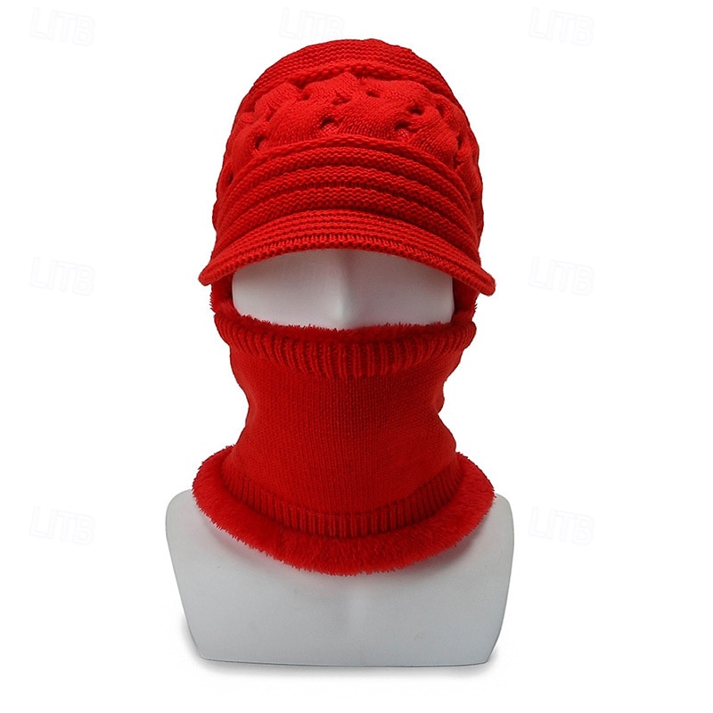 Dam Hatt Vinter hattar Vindtät Varm Dagligen Utomhus Gata Stickad Ren färg 2026 - $14.99 –P5