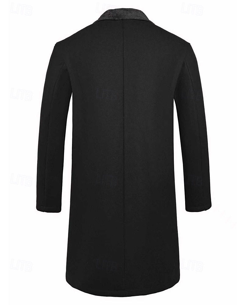 Miesten Talvitakki Fleecetakki Päällystakki Pitkä trenssitakki Trenssitakki Päivittäin ulko- Syksy Talvi Polyester Pidä lämpimänä Päällysvaatteet Vaatetus Klassinen Vapaa-aika Tavallinen Tasku 2026 - $54.99 –P20