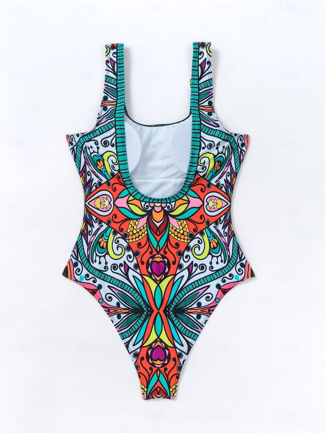 Damen Einteiler Badeanzug Slimming Boho Monokini Bauchkontrolle Hohe Taille Slim Rückenfrei Urlaub Strandmode Blumen U-Ausschnitt ärmellos Schwimmsuits 2026 - $22.99 –P7