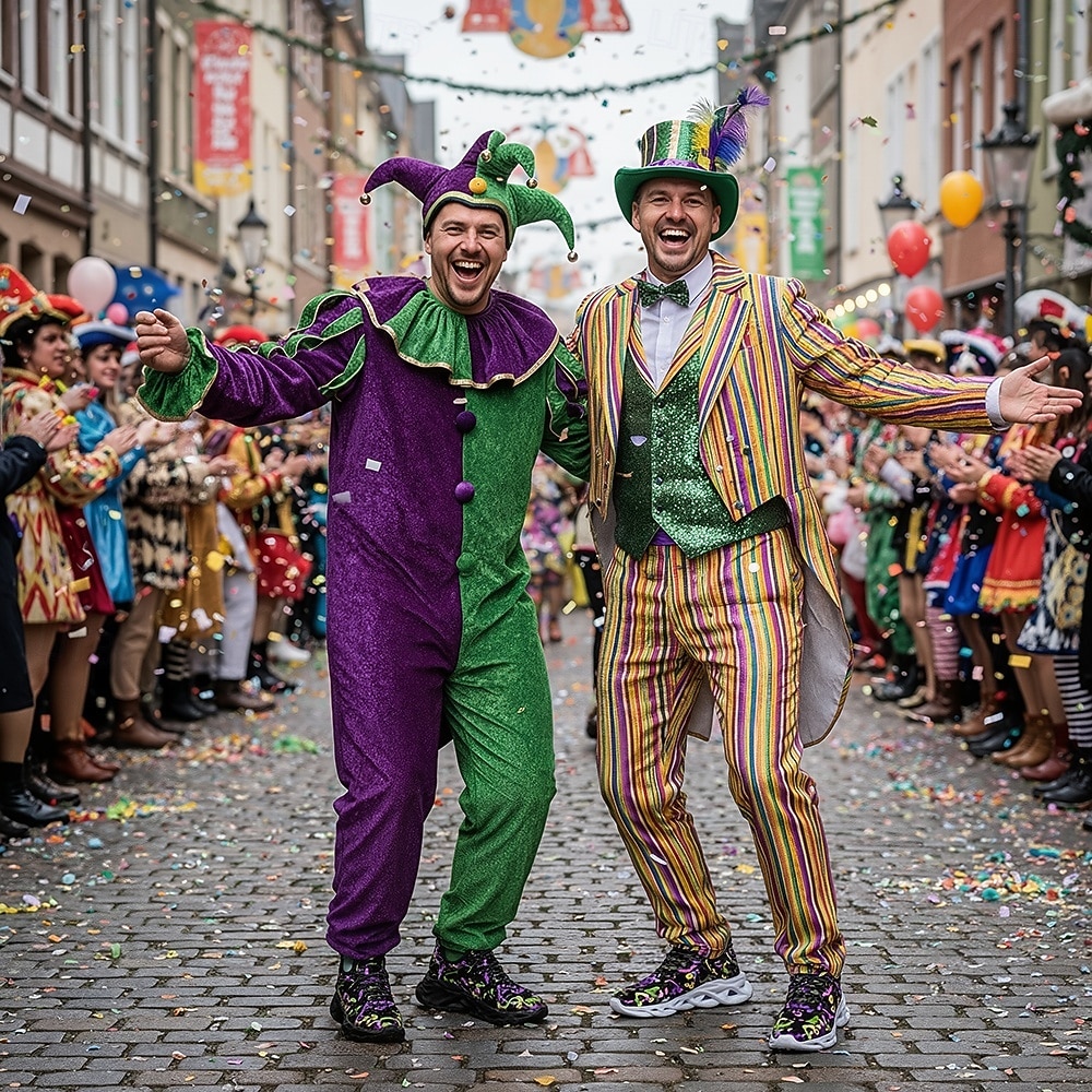 Ανδρικά Αθλητικά Παπούτσια με Σχέδιο Κονφίτι - Άνετα Γιορτινά Παπούτσια για Παρελάσεις Καρναβαλιού Οδικές Γιορτές Θεματικά Πάρτι  Αργίες σε Χαλαρή Ατμόσφαιρα 2026 - $42.99 –P4