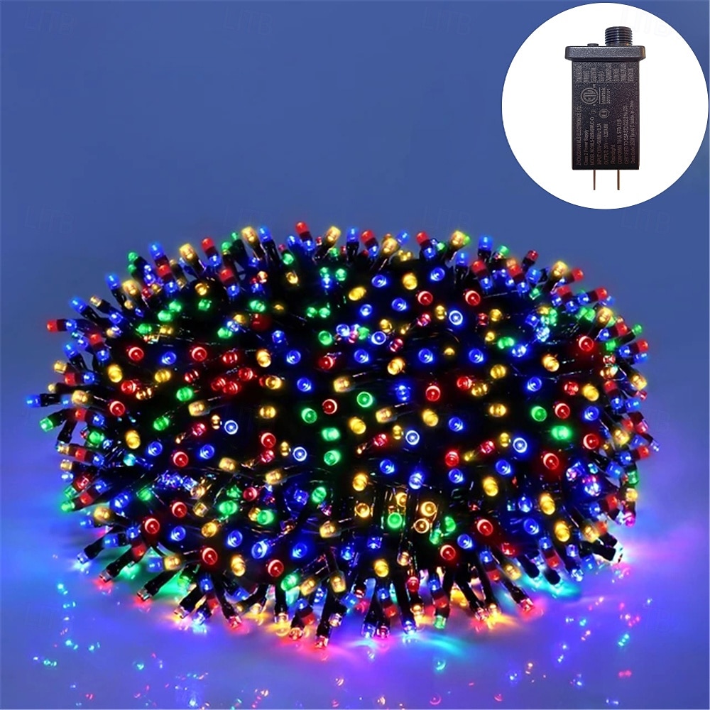 50M 100M Outdoor Waterproof Light String Festival Party Decorative Light 8-mode Iron Shell Waterproof Power Supply Garden Garden Garden Lighting Lamp 24V Low Voltage   1 set 2026 - $65.99 –P16