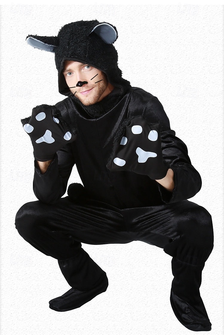 Kigurumi-pysjamas Fancy kostyme Onesie-kostyme Dyremønster Katt Varm søt stil Behagelig Med hette Fleece Voksne Herre Dame Karneval Påske Fest Ytelse homewear Kle deg opp 2026 - $57.99 –P5